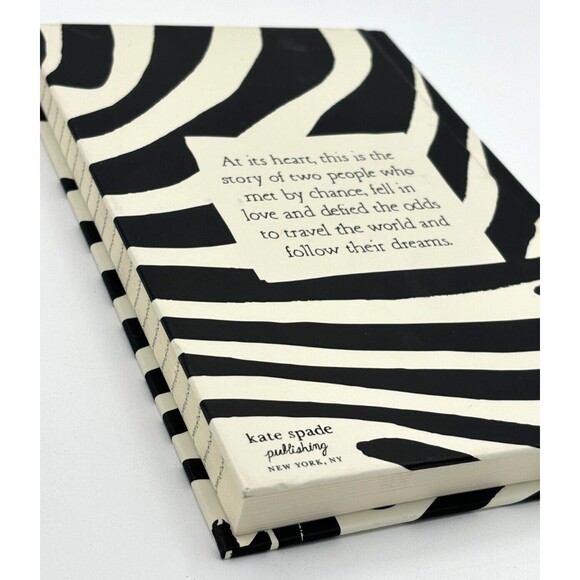 Kate Spade Bridal Notebook Hardcover I Married Adventure Zebra Print Journal New - Picture 8 of 15